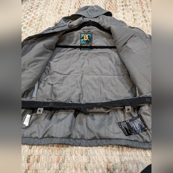 Burton Womens Medium Ski/Snowboard Grey Winter Jacket - Picture 4 of 9